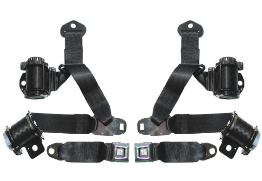 Corvette Dual Retractor OE Style Seat Belts, 1974-77, Pair.